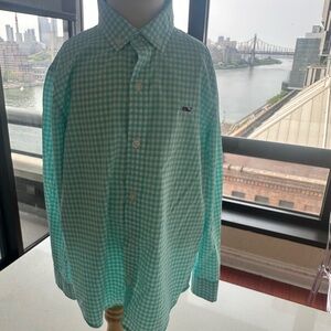 Vineyard Vines Green Button Down Shirt